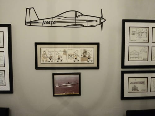 Customer photo review of Your Custom Aircraft Silhouette Metal Wall Art