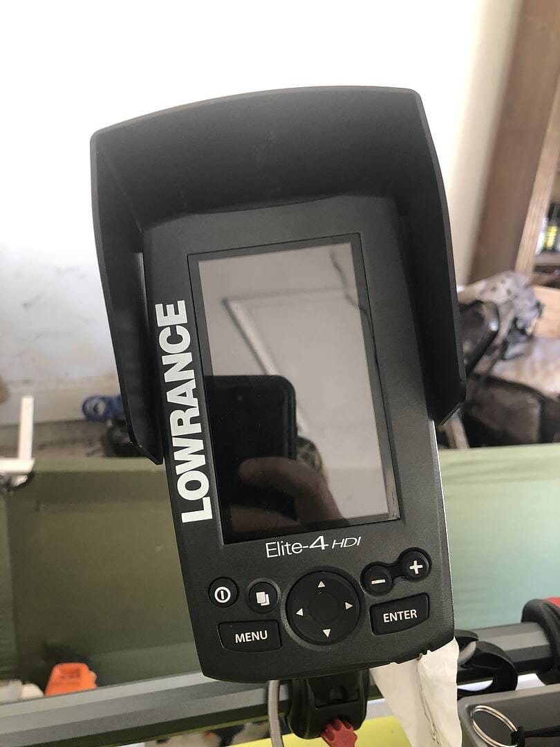 Customer photo review of BerleyPro Lowrance Series Fishfinder Visors