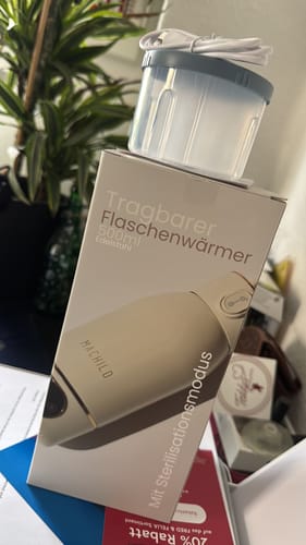 Customer photo review of Tragbarer Fläschchenwärmer + Milchpulverbox + Schnell-Ladegerät
