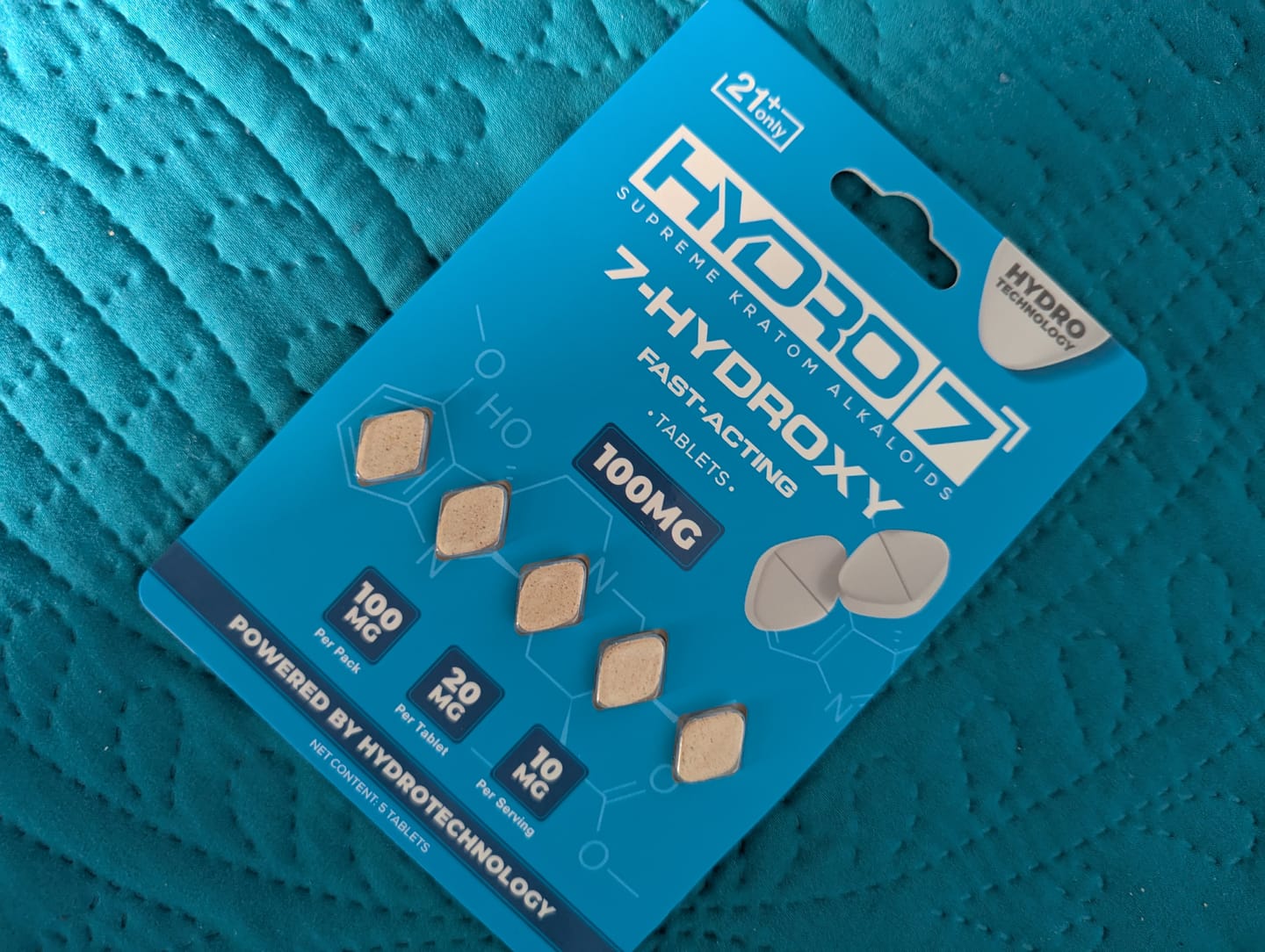 Customer photo review of 7-Hydroxy Tablets - 20MG (5 Count)