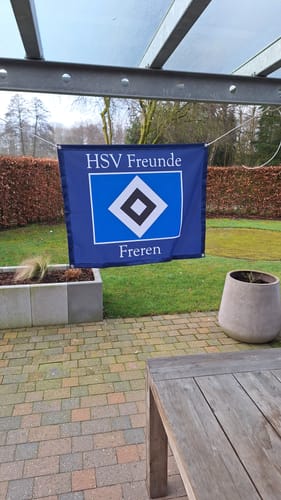 Customer photo review of Stoffbanner inkl. Druck