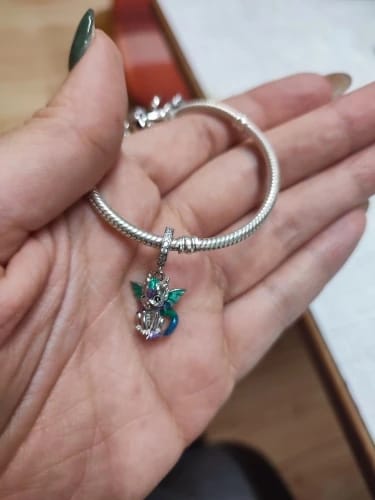 S. review of 925 Sterling Silver Dragon Charm image 1 out of 1