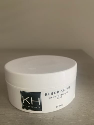 Customer photo review of KH Sheer Shine Weekly Hydrating Pads