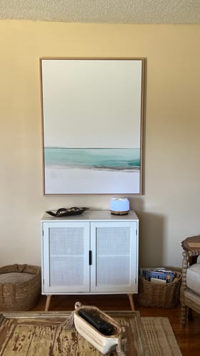 Customer photo review of Coastal Breeze Abstract Canvas Art