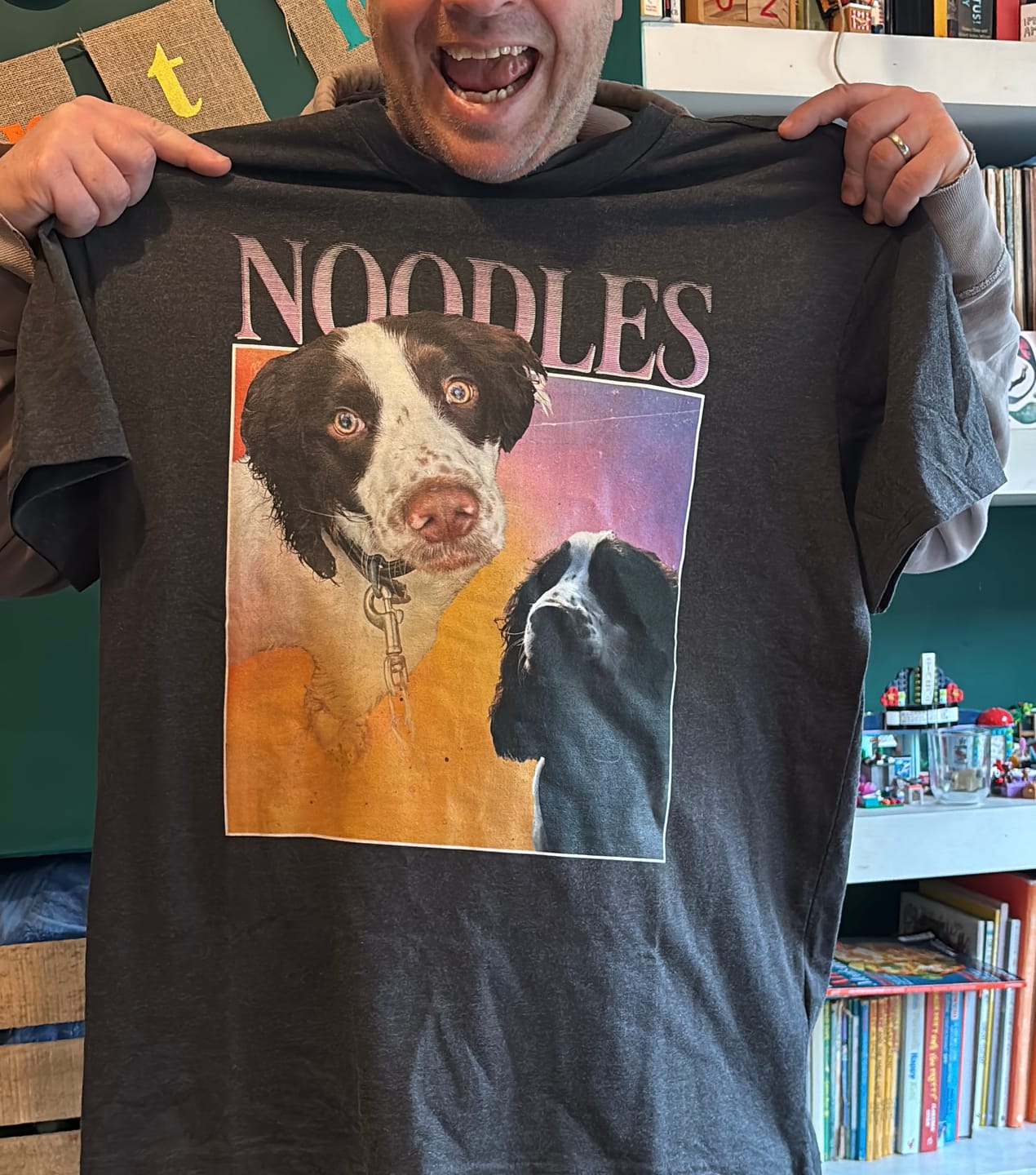 Customer photo review of Personalised Homage Tee | Cosmic