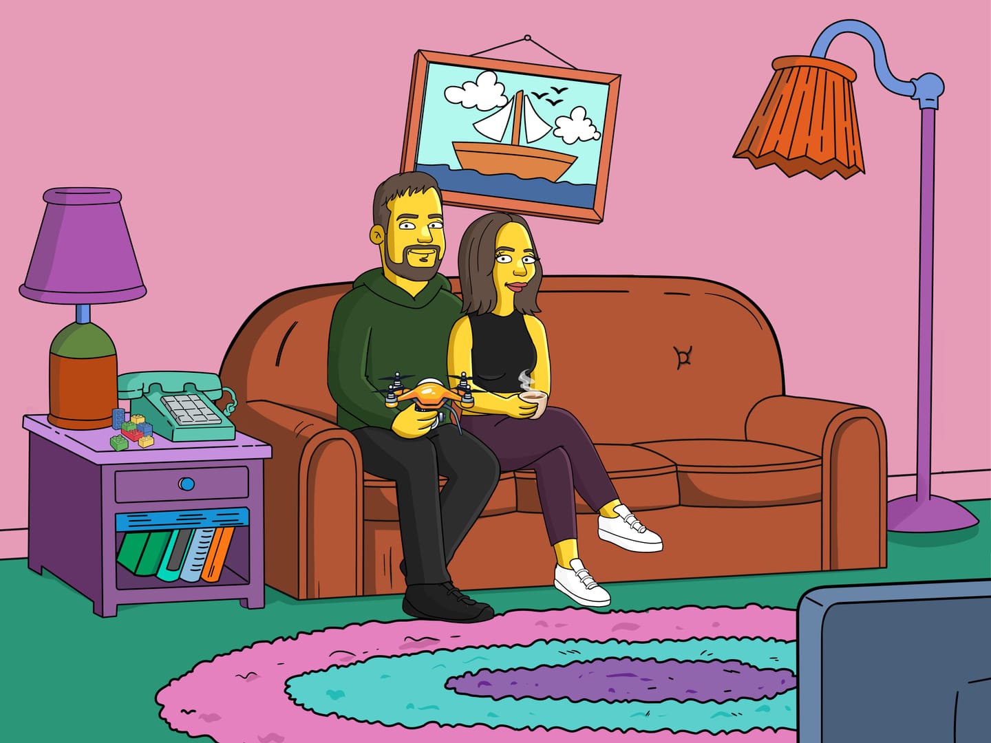 Customer photo review of 'The Simpsons' Custom Portrait