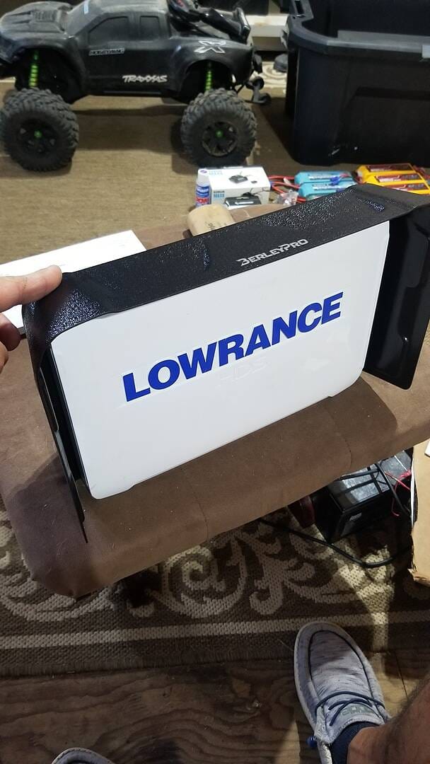 Customer photo review of BerleyPro Lowrance Series Fishfinder Visors