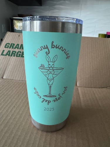 Customer photo review of (6 Pieces) Custom Laser Engraved - 20oz Tumblers