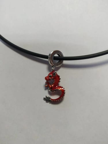 П. А. review of 925 Sterling Silver Red Dragon Charm image 1 out of 1