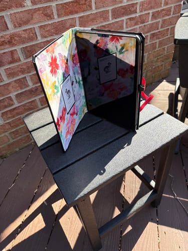 Customer photo review of Custom Book-Style iPad Case