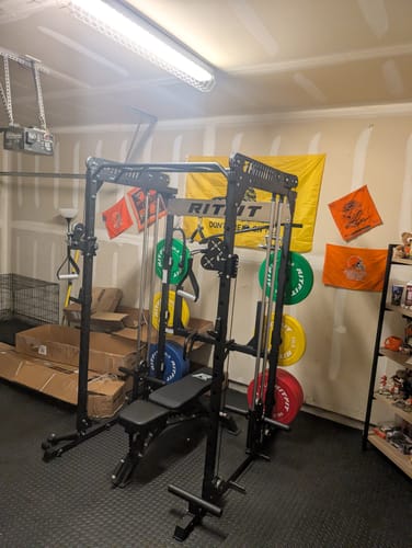 Customer photo review of RitFit M1 2.0 Smith Machine Home Gym Package Comprehensive All-In-One Workout System