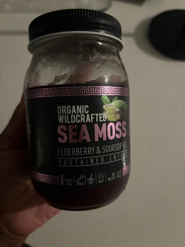 Customer photo review of Elderberry and Soursop Infused Sea Moss Gel