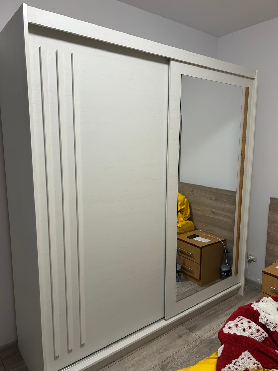 Customer photo review of Dressing EFFECT, alb andersen, PAL melaminat, cu 2 usi, 200x59x216 cm