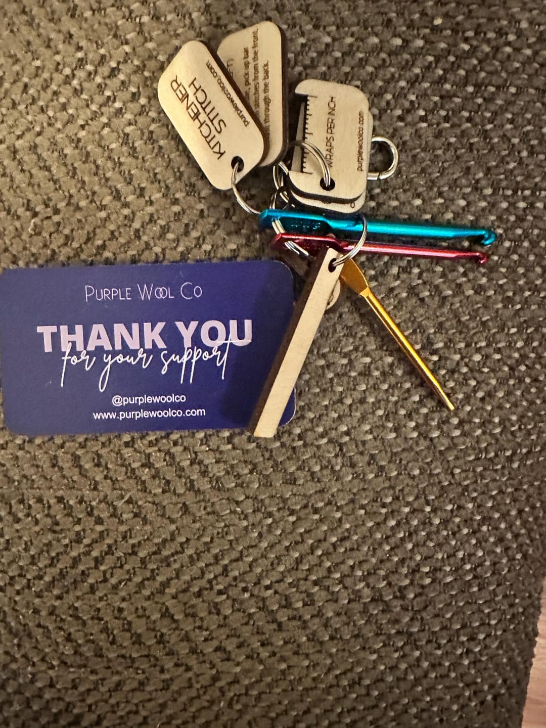 Customer photo review of Emergency Mini Crochet Hooks with Kitchener Stitch, M1R M1L Instructions