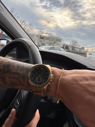 Customer photo review of CLEAN ROPE BRACELET. - 3MM 18K GOLD