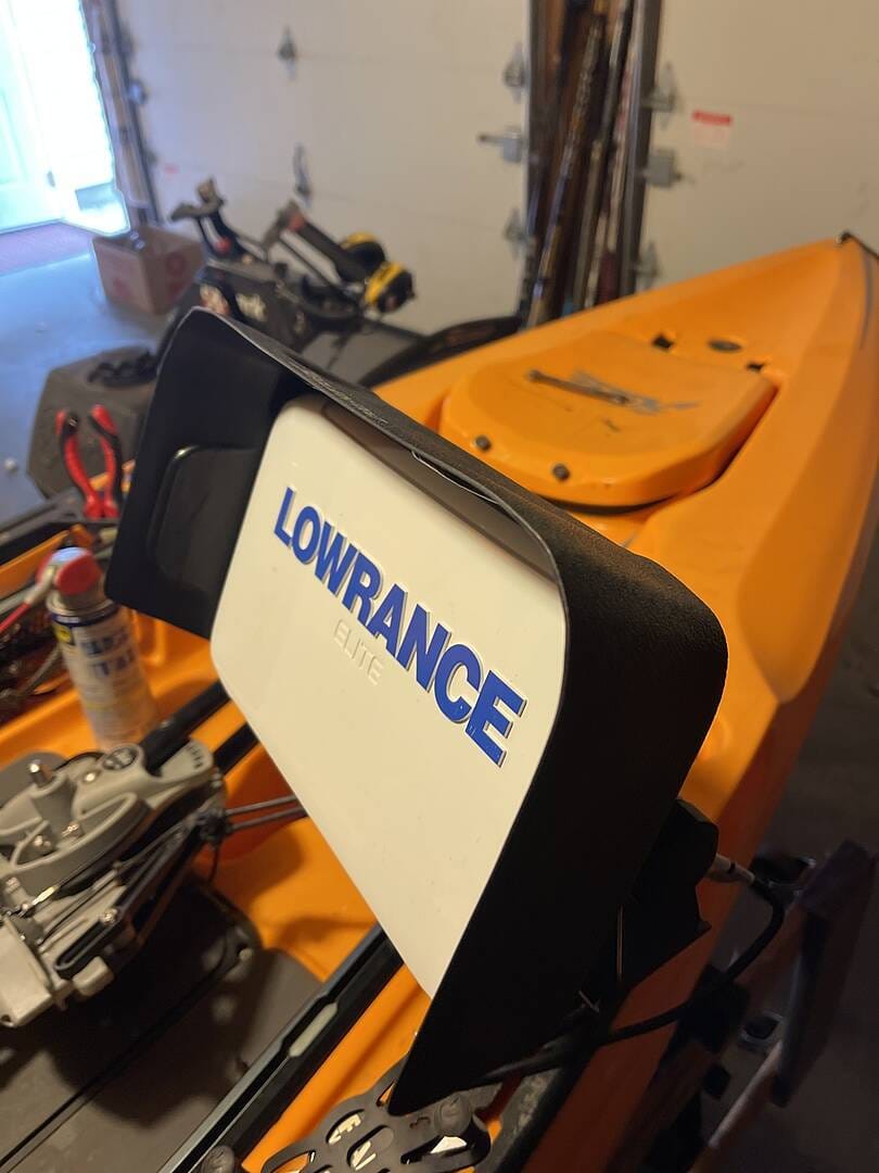 Customer photo review of BerleyPro Lowrance Series Fishfinder Visors