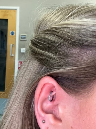 Customer photo review of Eternity Pavé Clicker Silver/Blue