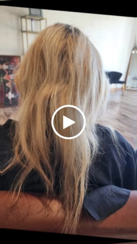 Customer video review of Full Shine Hole PU Weft Virgin Invisible Weft Hair Extensions Bleach Blonde (#1000)