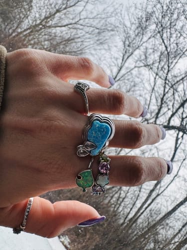 Customer photo review of Cry Me a River Blue Opal Silver
