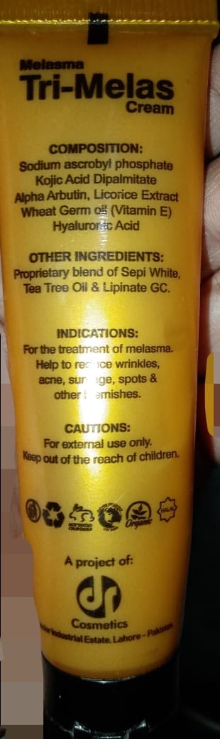 Customer photo review of Tri Melas Cream - 2 Pack