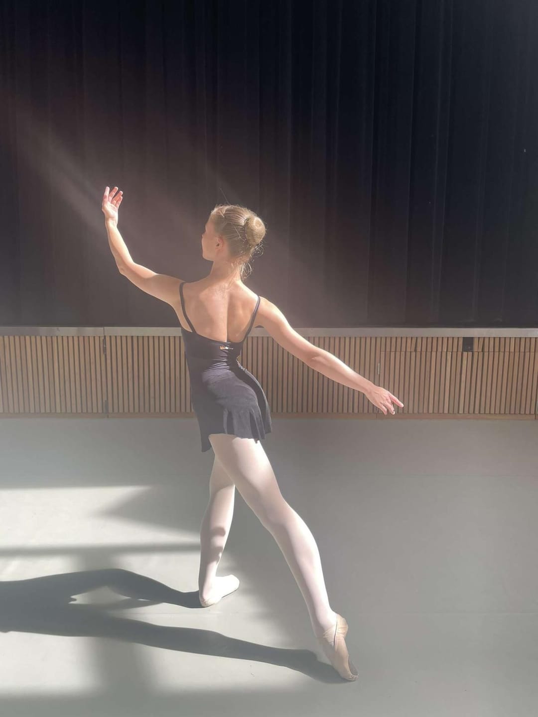 Customer photo review of Convertible Ballet Tights TWO PACK