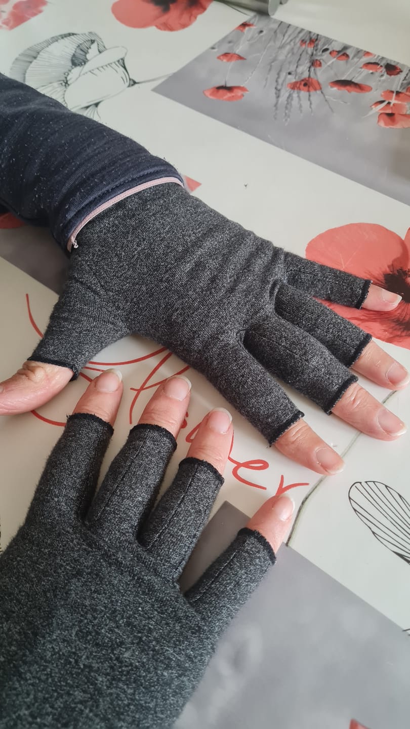 Customer photo review of Gants de Compression