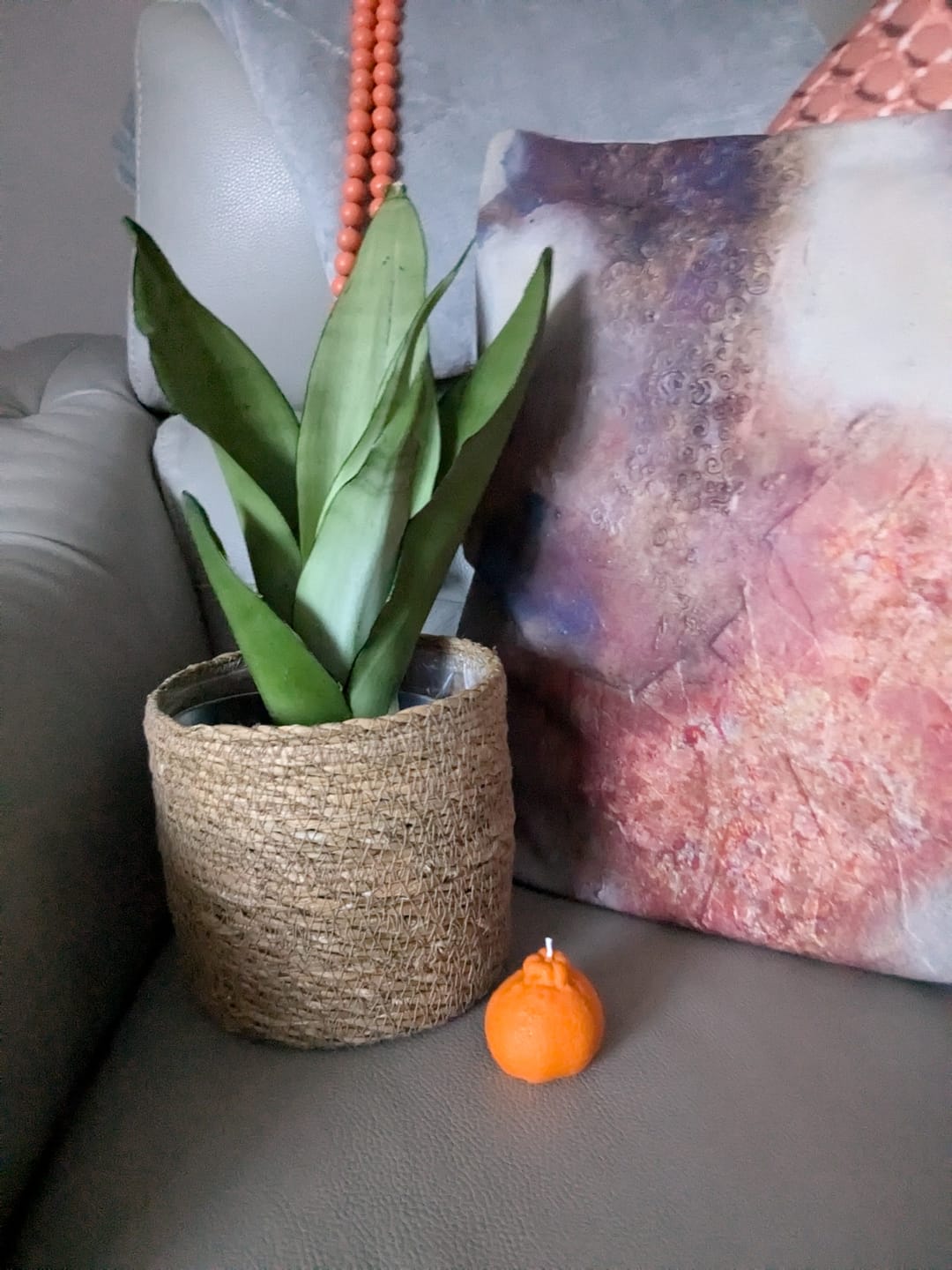 Customer photo review of Orange Fruit Candle