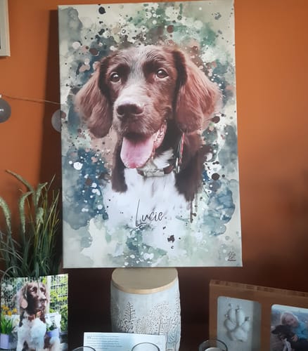 Customer photo review of Aquarell Pawtrait