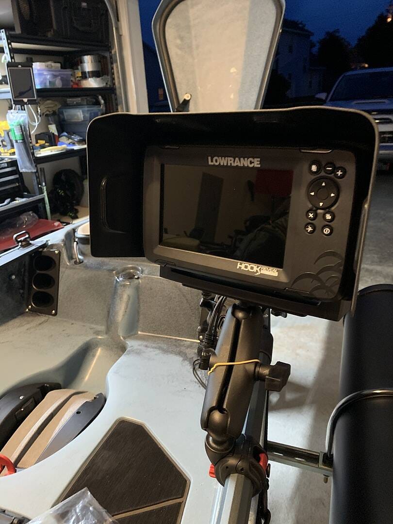 Customer photo review of BerleyPro Lowrance Series Fishfinder Visors