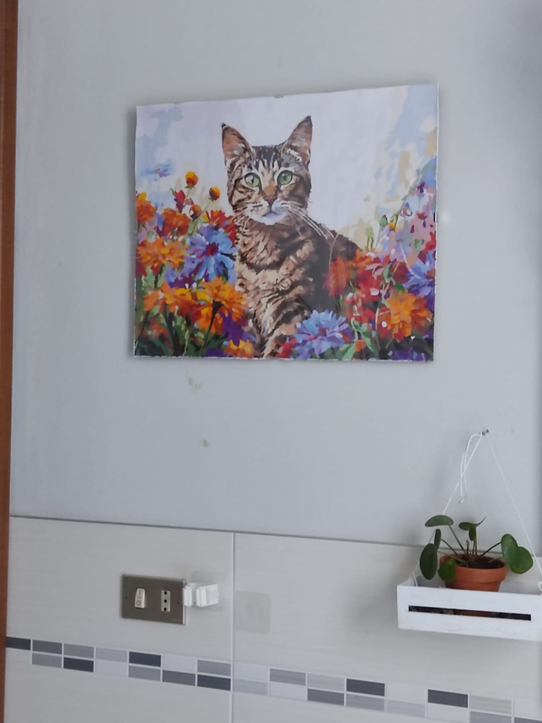 Customer photo review of Floral Chartreux Cat