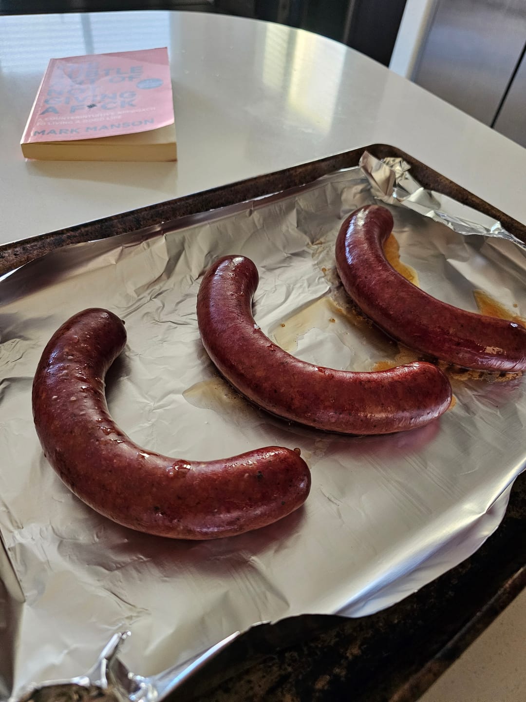 Customer photo review of Oxtail Infused Beef Sausage