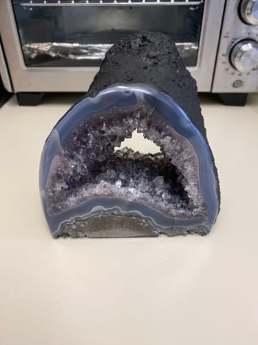 Customer photo review of Extra Quality Open 2-Sided Amethyst Cathedral 3.4 lbs & 5.5" Tall #5605-0191