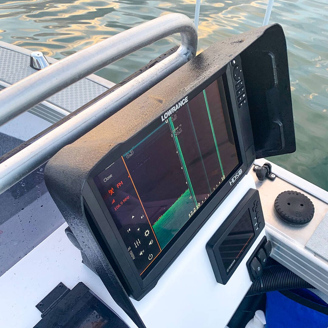 Customer photo review of BerleyPro Lowrance Series Fishfinder Visors