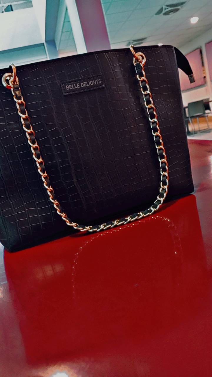 Customer photo review of Black New Wave Tote Bag