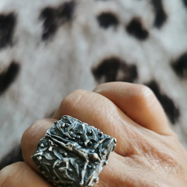 Customer photo review of Mourning Angels Ring
