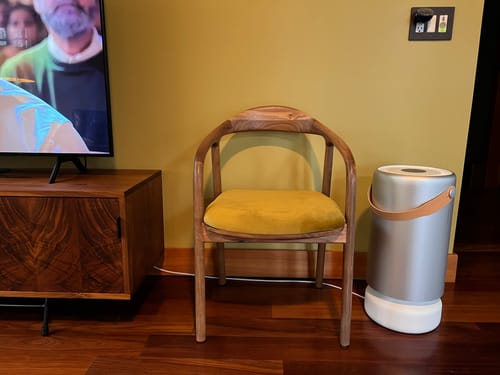 Customer photo review of Wood Chair - Walnut Wooden Office and Dining Room Chair, Handmade Mustard Color