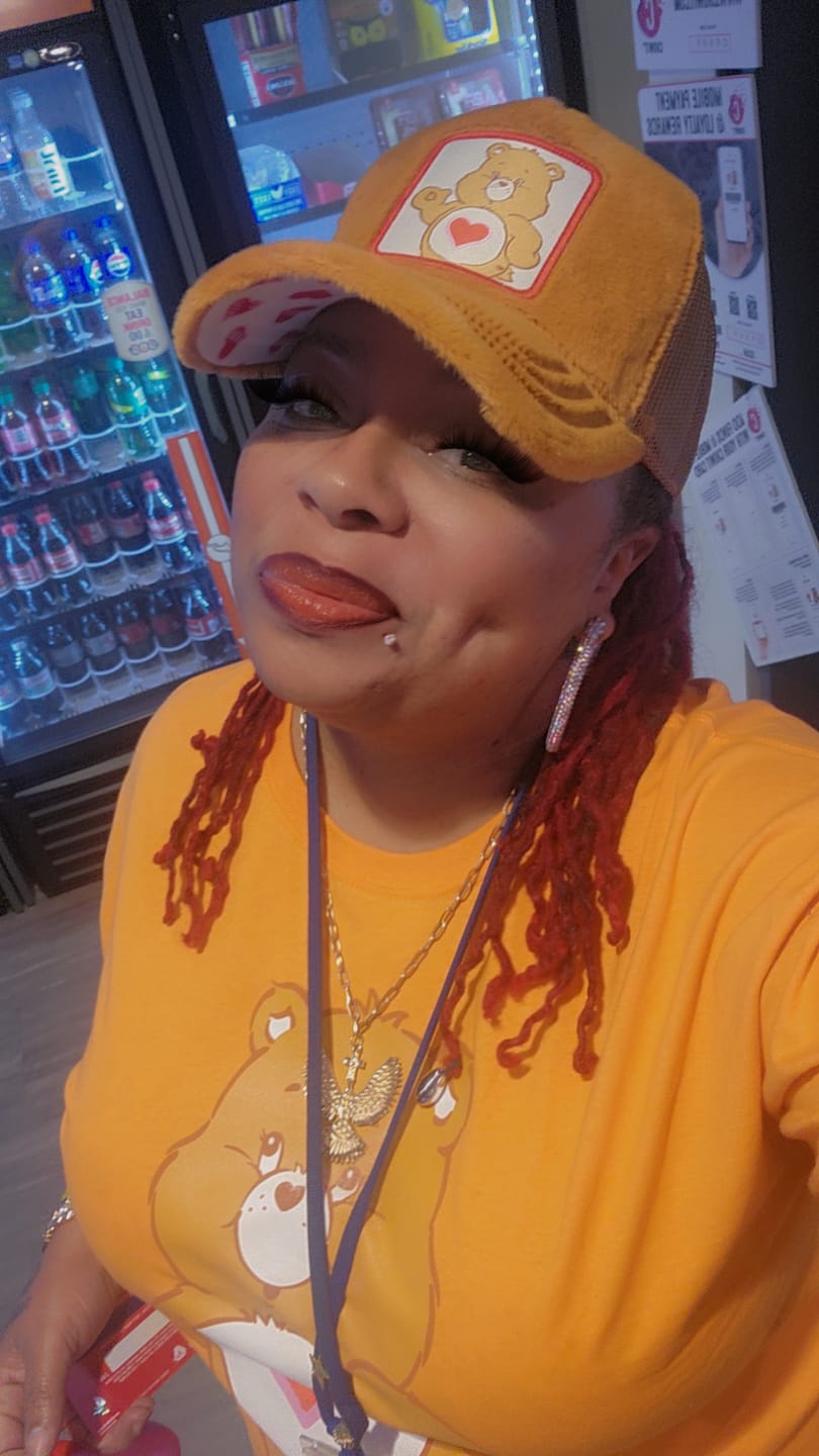 Customer photo review of OVERLORD X Care Bears:  Good Luck Bear Trucker Cap