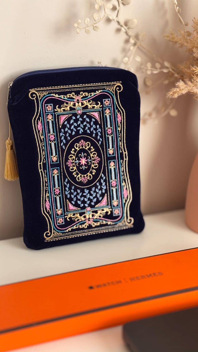 Customer photo review of Literati E-Reader Sleeve - Blue