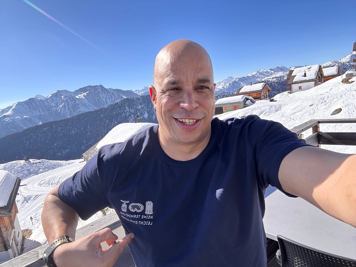 Customer photo review of Apres Ski Keine Termine - Premium Unisex T-Shirt