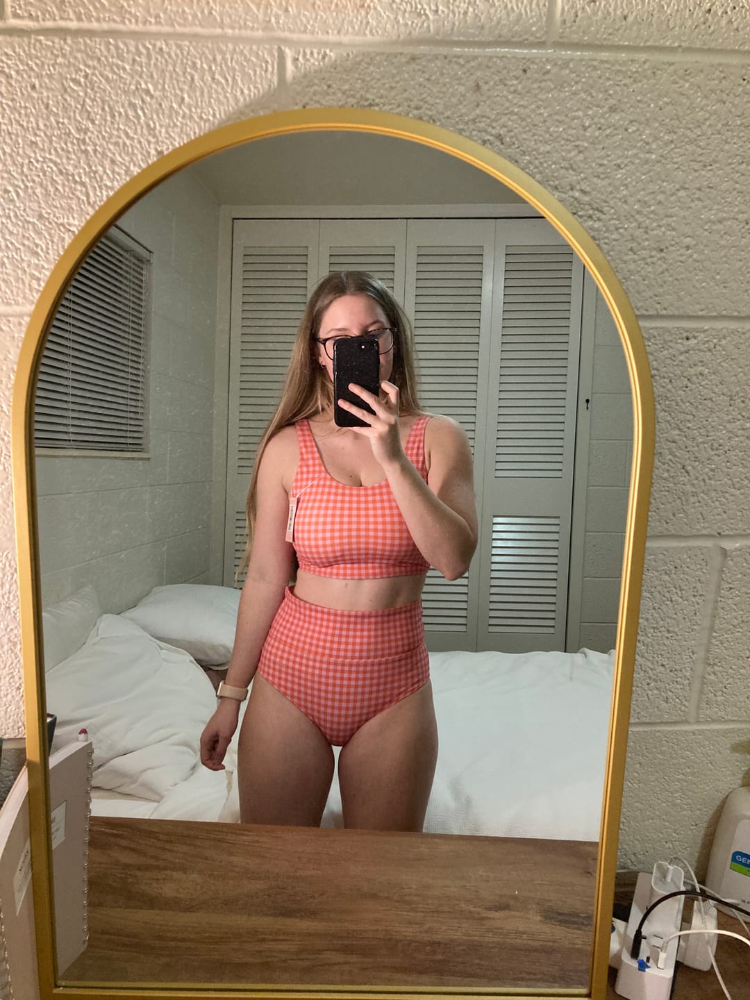 Customer photo review of High Rise Bottoms - Summer Gingham