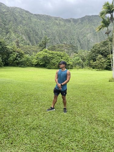 Customer photo review of 021 ESSENTIAL DROP-CUT TANK - Demo Test