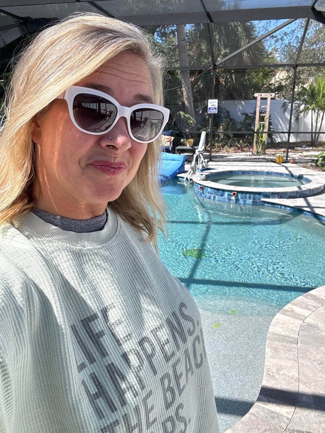 Customer photo review of Life Happens. The Beach Helps.