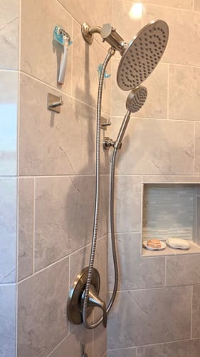 Customer photo review of 1-Spray Dual Shower Head Set