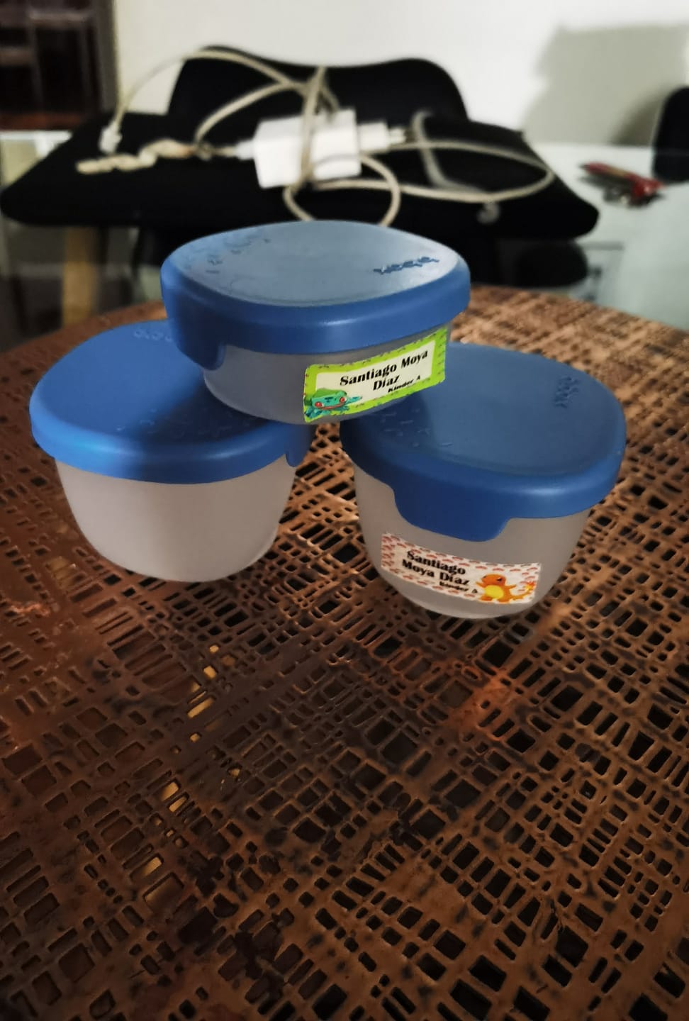 Customer photo review of Snack tubs antiderrames