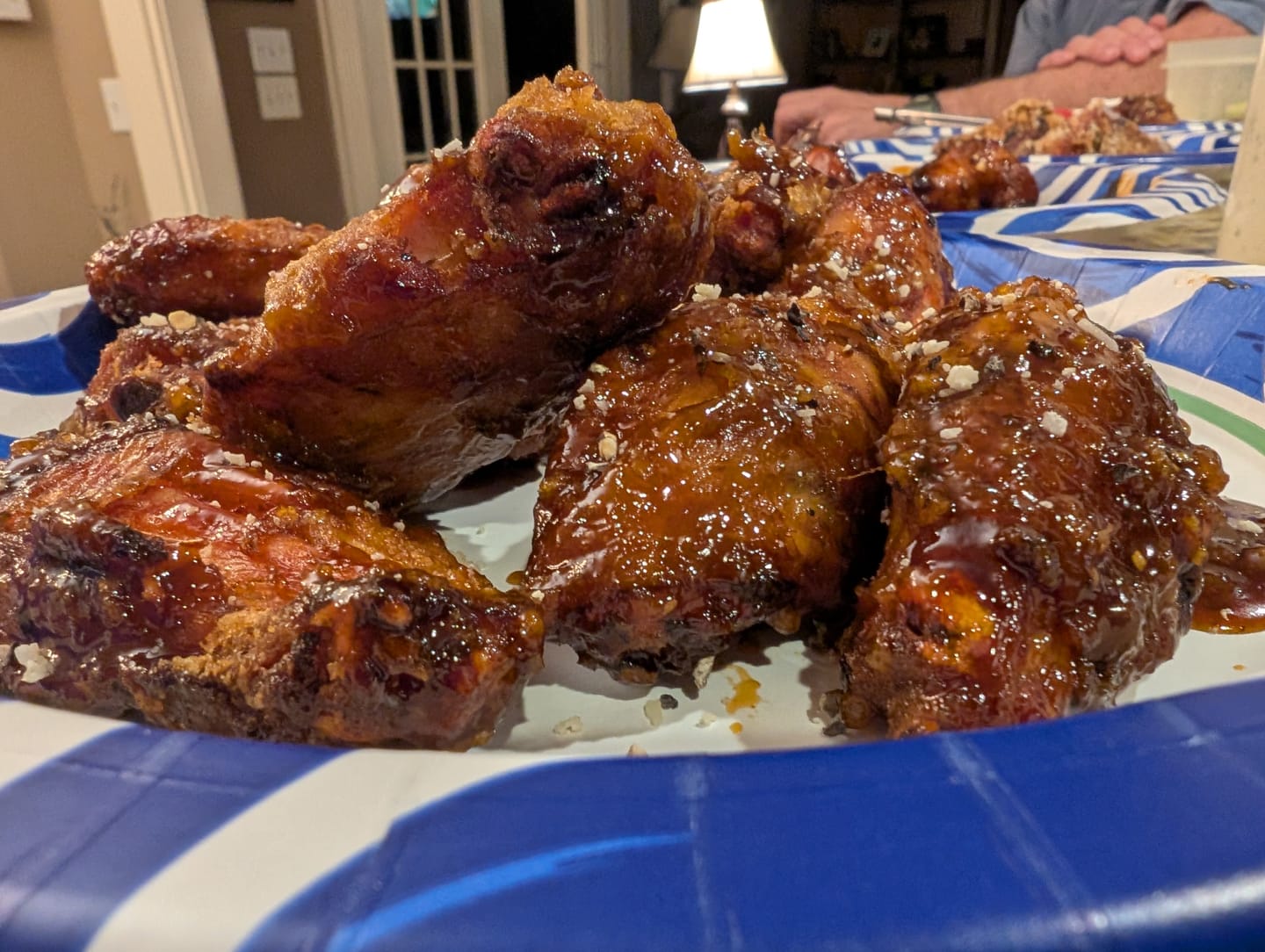 Customer photo review of Wing Night: Smoked & Fried Wing Kit
