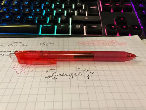 Customer photo review of Pentel - Lápiz Gel Energel S Needle Tip 0,5 mm