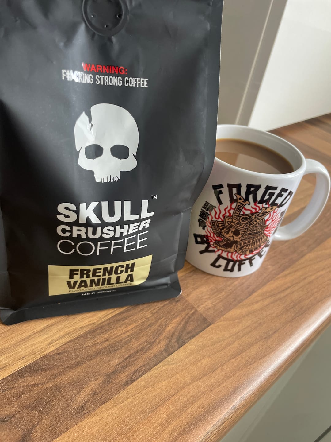 Customer photo review of Skull Crusher Coffee - French Vanilla - 500g