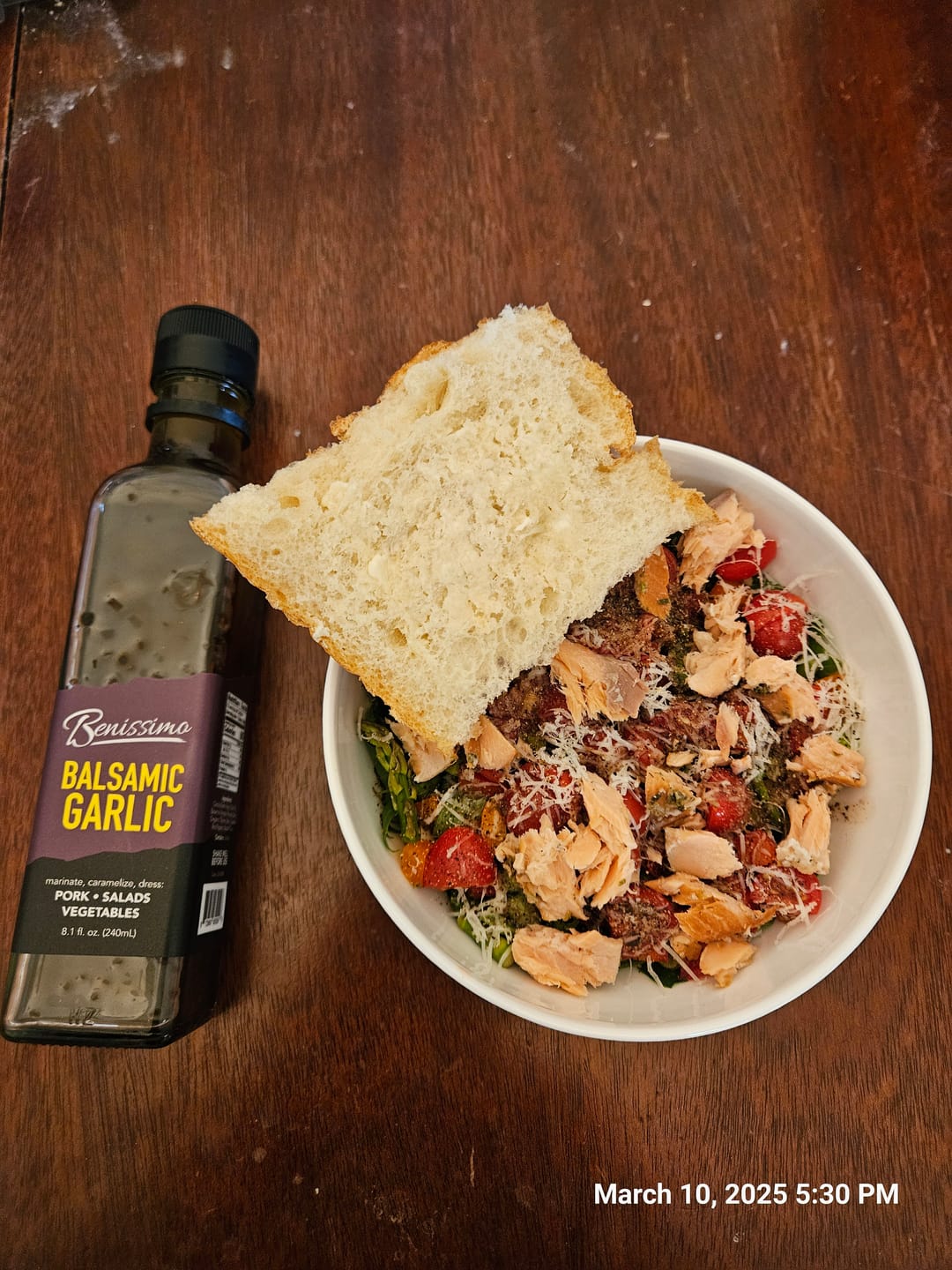 Customer photo review of Balsamic Garlic Oil 8.1 oz