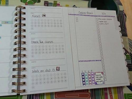 Customer photo review of Undated MINI Project Planner, Midnight