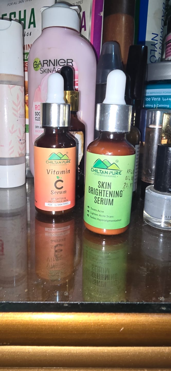 Customer photo review of whitening serum– Anti Aging, Brightens Skin, Treats Acne & Fade Hyperpigmentation ✔️ Best Seller